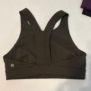 lululemon athletica Green Sports Bra Racerback Design